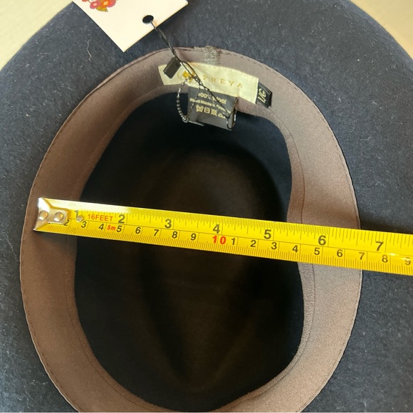 Freya x Veronica Beard S/M Hat Navy Blue Wool - Picture 9 of 12